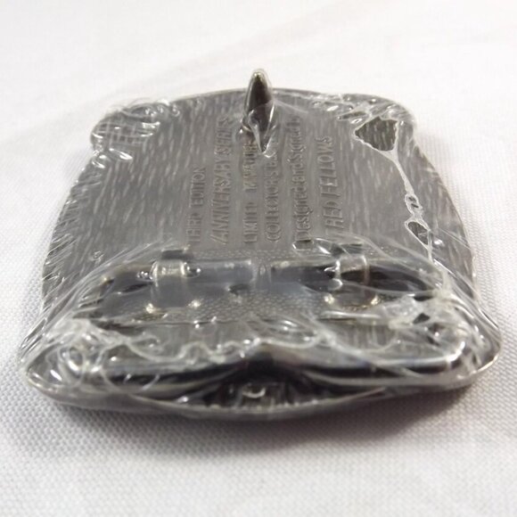 NOS 1985 Hesston National Finals Rodeo Miniature Cowboy Belt Buckle - Picture 4 of 10